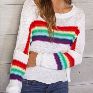 Wooden Ships Rainbow Sweater